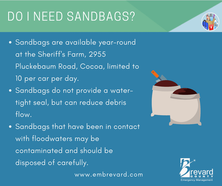 SAND BAGS: sandbags do not provide a water tight seal but can reduce debris flow